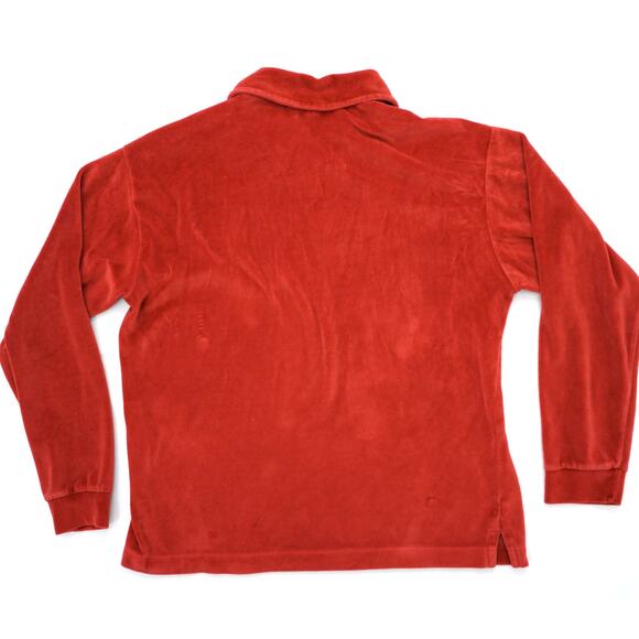 J. Crew Red Long Sleeve Polo Shirt - Picture 2 of 6